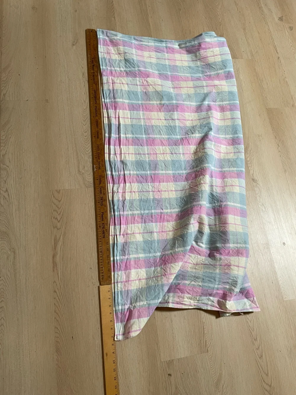 Vintage Plaid Tablecloth